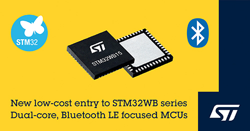新STM32WB集经济性、便利性和性能于一身的无线微控制器芯片,ST意法半导体即日起发布
