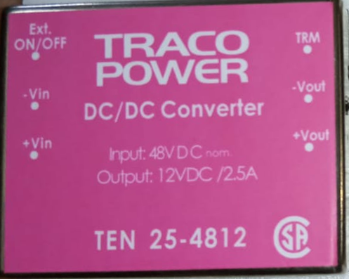 TEN 25-4812 TRACO POWER DC/DC CONVERTER TEN25-4812