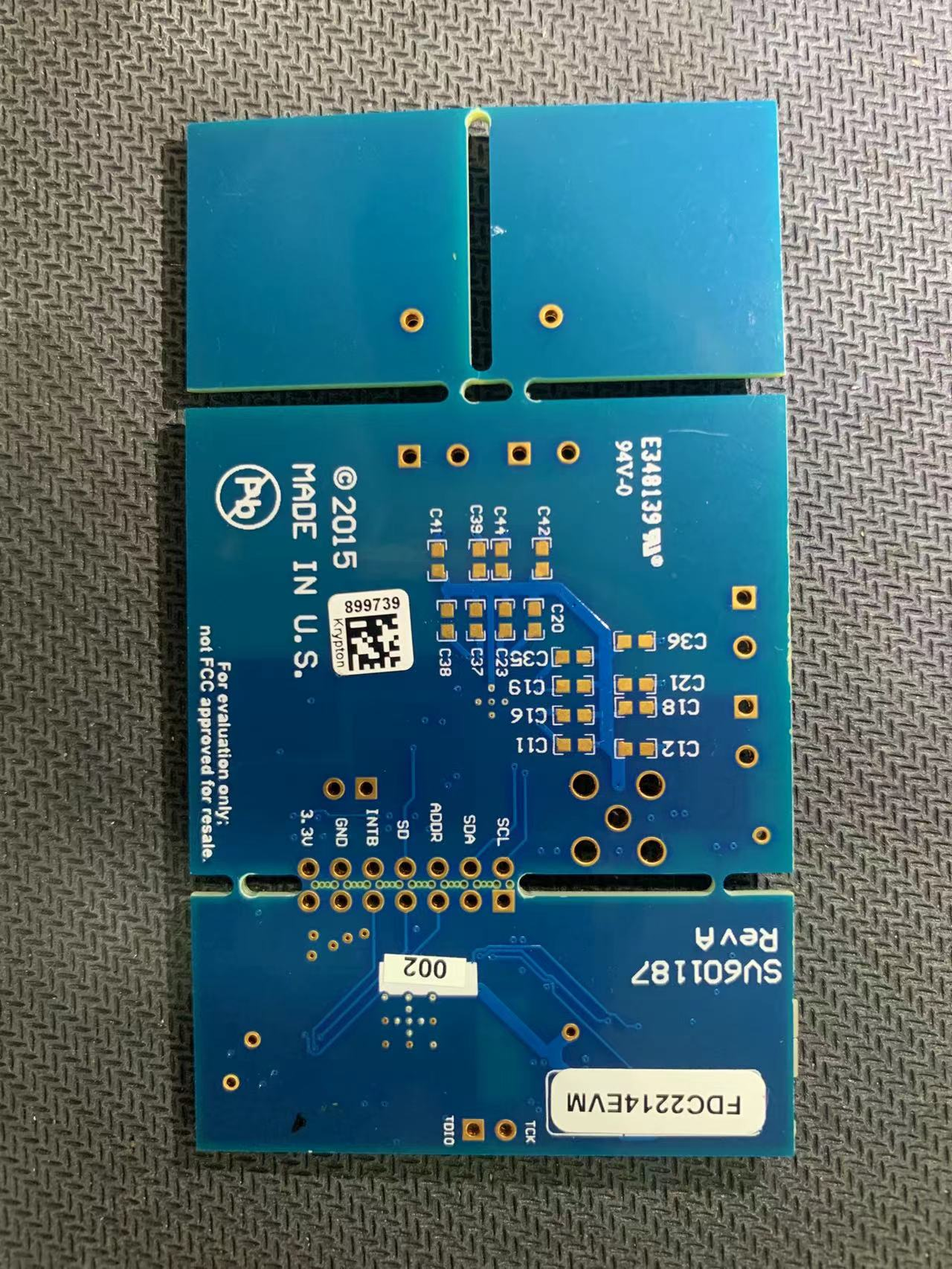 FDC2214EVM 具有两个电容传感器的 FDC2214 评估模块